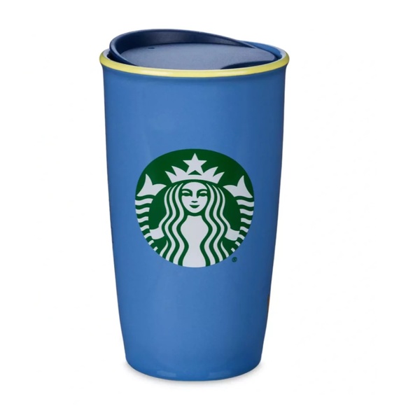 Disney Parks STARBUCKS HOLLYWOOD STUDIOS Exclusive Blue Ceramic Tumbler 12oz NEW - Picture 2 of 2